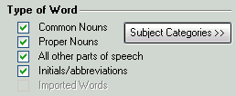 Word Selection